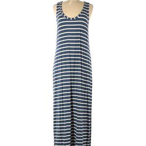 J. Crew Stripes Blue Casual Dress